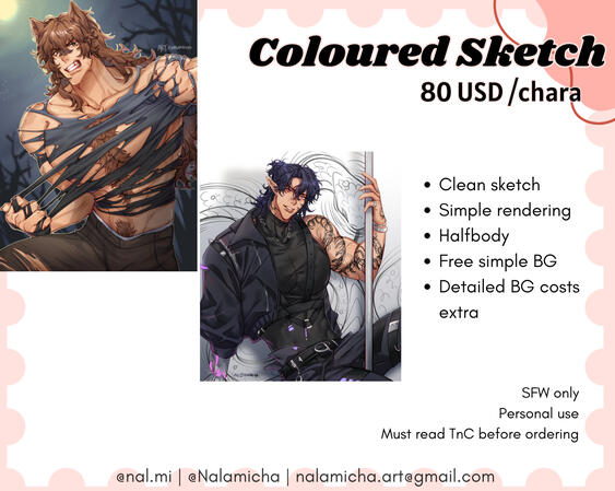 Coloured Sketch Coloured Sketch